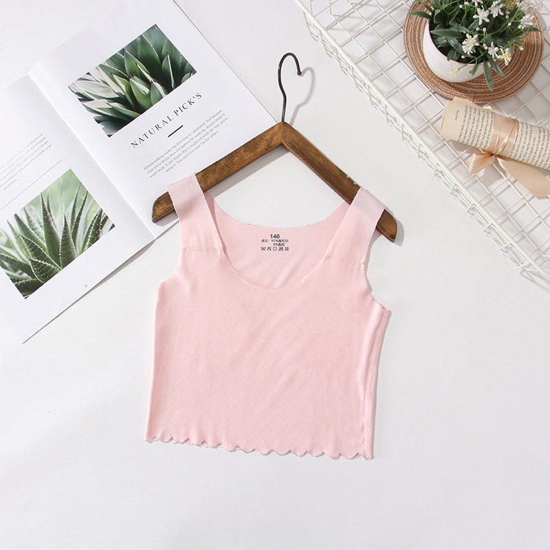 Período de desarrollo de la escuela secundaria Chaleco de niña envuelto en el pecho anti-exposición Chaleco de niña cómodo niña sujetador de desarrollo