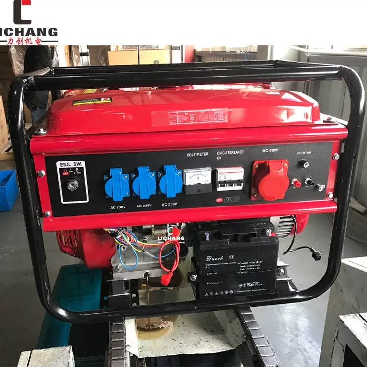 汽油发电机 5kw 6kw 6.5kw 7kw小型家用汽油发电机组220v380v