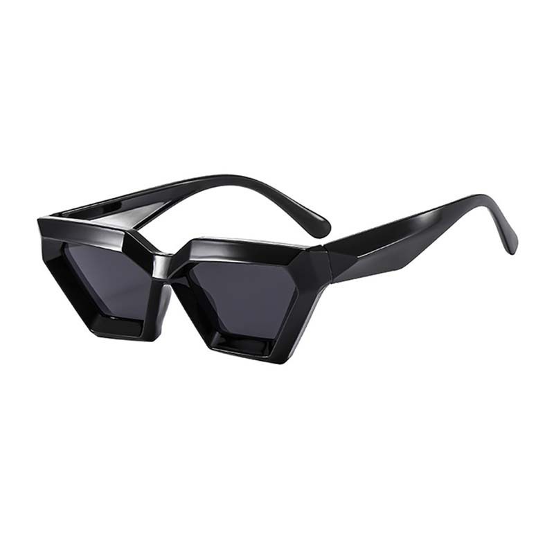 Nuevas gafas de sol de diamantes punk hip-hop de marco grueso transfronterizas, gafas de sol de alta gama irregulares, gafas de sol de moda transfronterizas