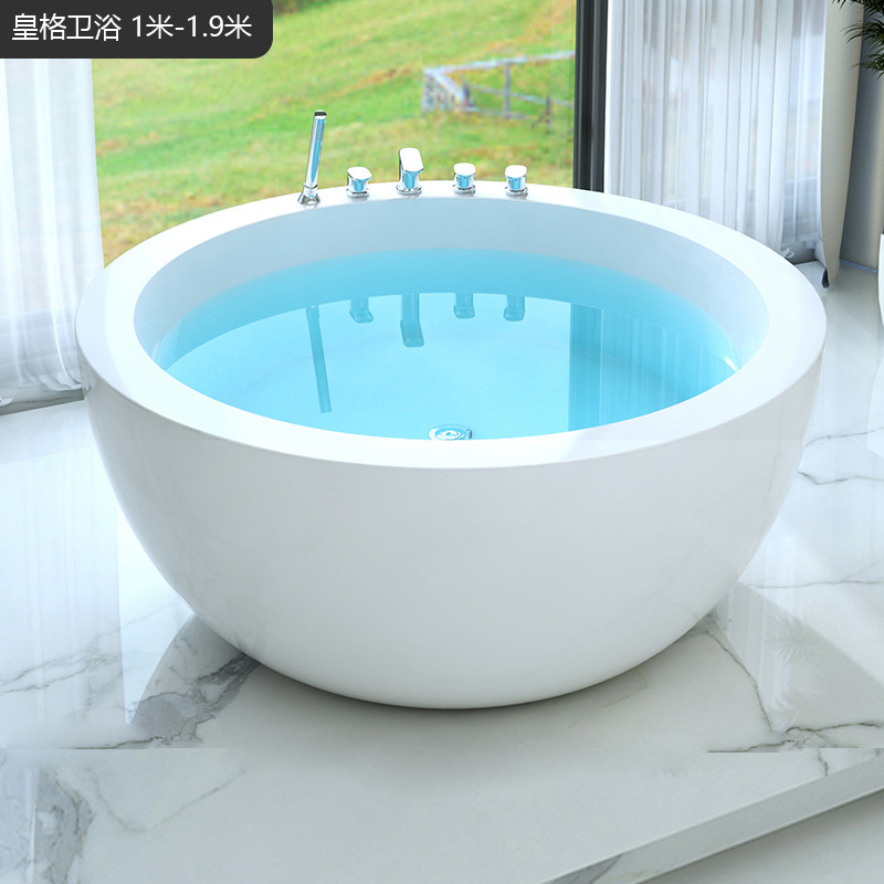Round Surf Massage Bath Tub Hardcover Chongqing B&B Colorfulful Round Constant Temperature Heated Independent Bathtub Round Surf Massage Bath Tub Hardcover Chongqing B&B Colorfulful Round Constant Temperature Heated Independent Bathtub