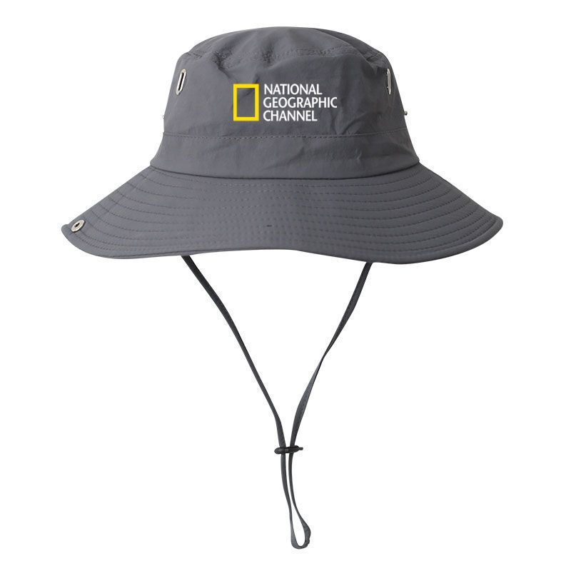 National Geographic Photography Sunshade Outdoor Hiking and Mountaineering Jungle Quick-Drying Breathable Men's and Women's Hat Sun Protection Large Brim Trendy