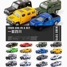 多款合金汽车模型套装 高铁巴士工程车警车消防车军事车