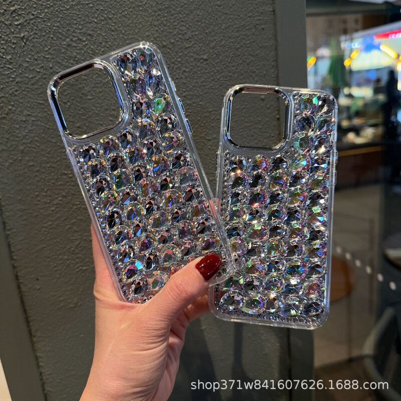 Luxurious Large Diamond Mobile Phone Case Suitable for Huawei Honor 200/300 Mobile Phone Protective Case Nova12/13 with Packaging