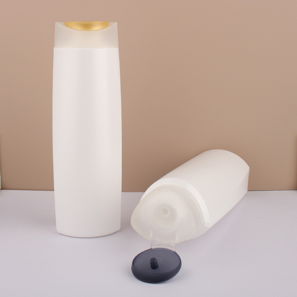 乳液瓶护发素白色瓶身多色盖子洗发水新款翻盖洗护瓶厂家批发包材