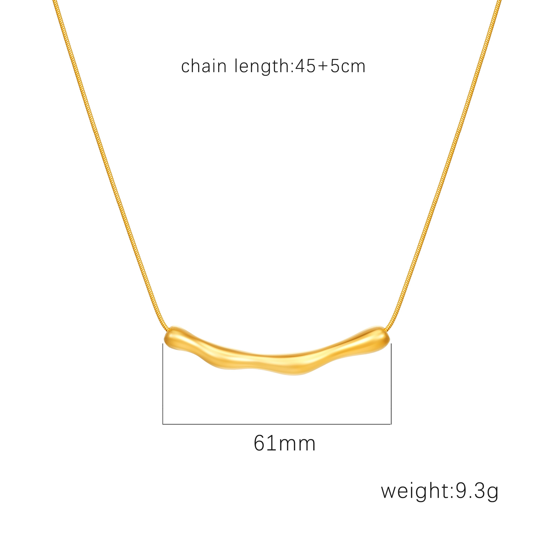 Coreano colgante de collar de plegado irregular estilo de invierno y otoño nuevo nicho de diseño de alta calidad cadena clavícula para mujeres