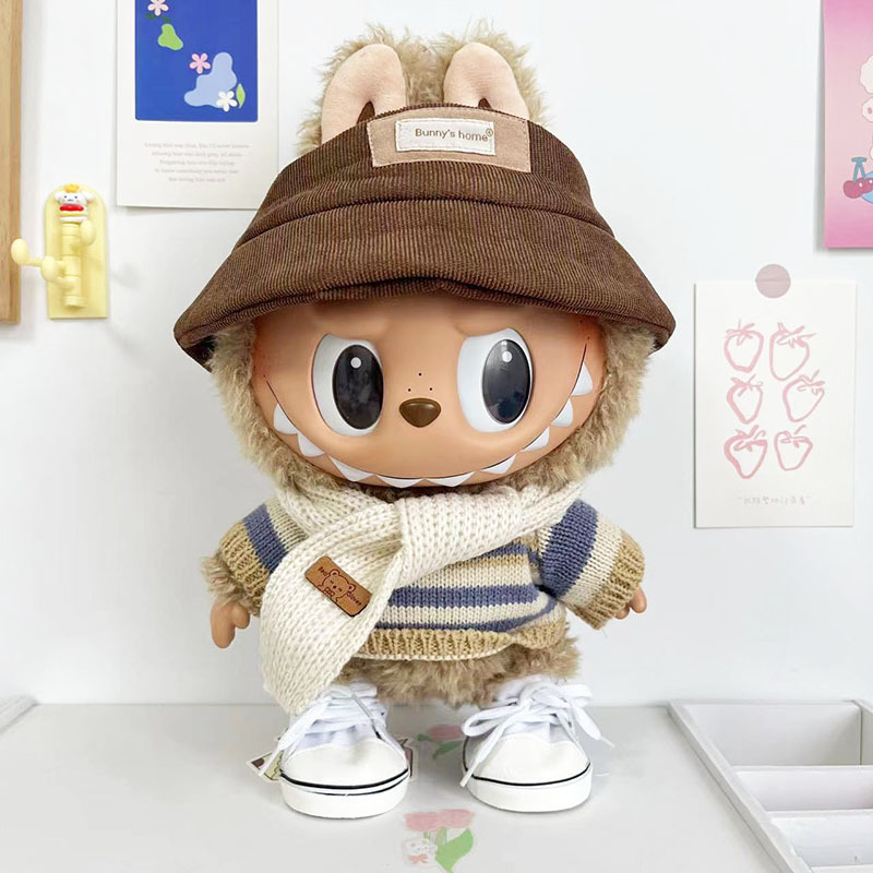 38cmラブブベビー服、ラブブぬいぐるみ服、ラブブ人形着替え、漢服スカートスーツ|undefined