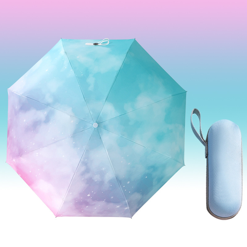 ミニポケットカプセル傘 小型フレッシュビニール日焼け止め傘 晴雨兼用 50% off 傘 広告傘|undefined