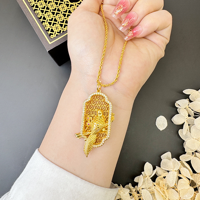 Arena de oro Gaia cortesina estilo retro estilo nacional ligero lujo ligero diamantes brillantes Yiwu fábrica de joyería suministro directo