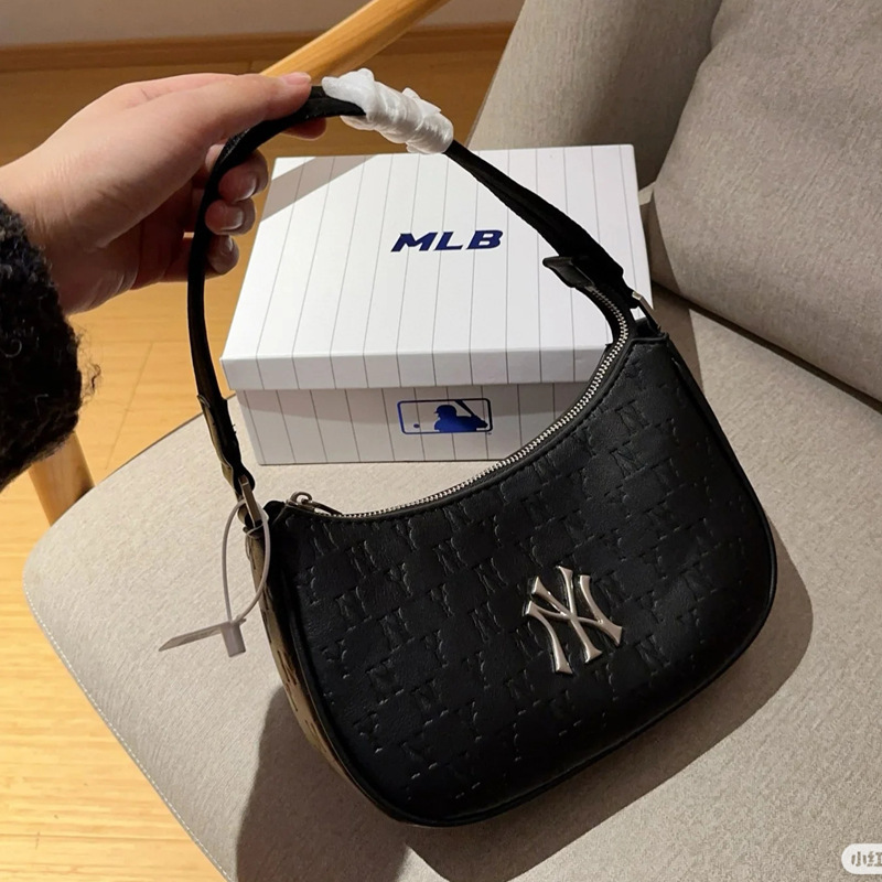 韓国 MLB 脇バッグ 2025 新しいハンドバッグ ny エンボス加工多用途ファッションカジュアルバッグクロスボディショルダーレディースバッグ|undefined