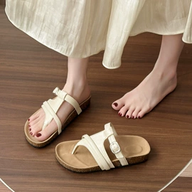 厚底拖鞋;坡跟拖鞋;女式时装单鞋