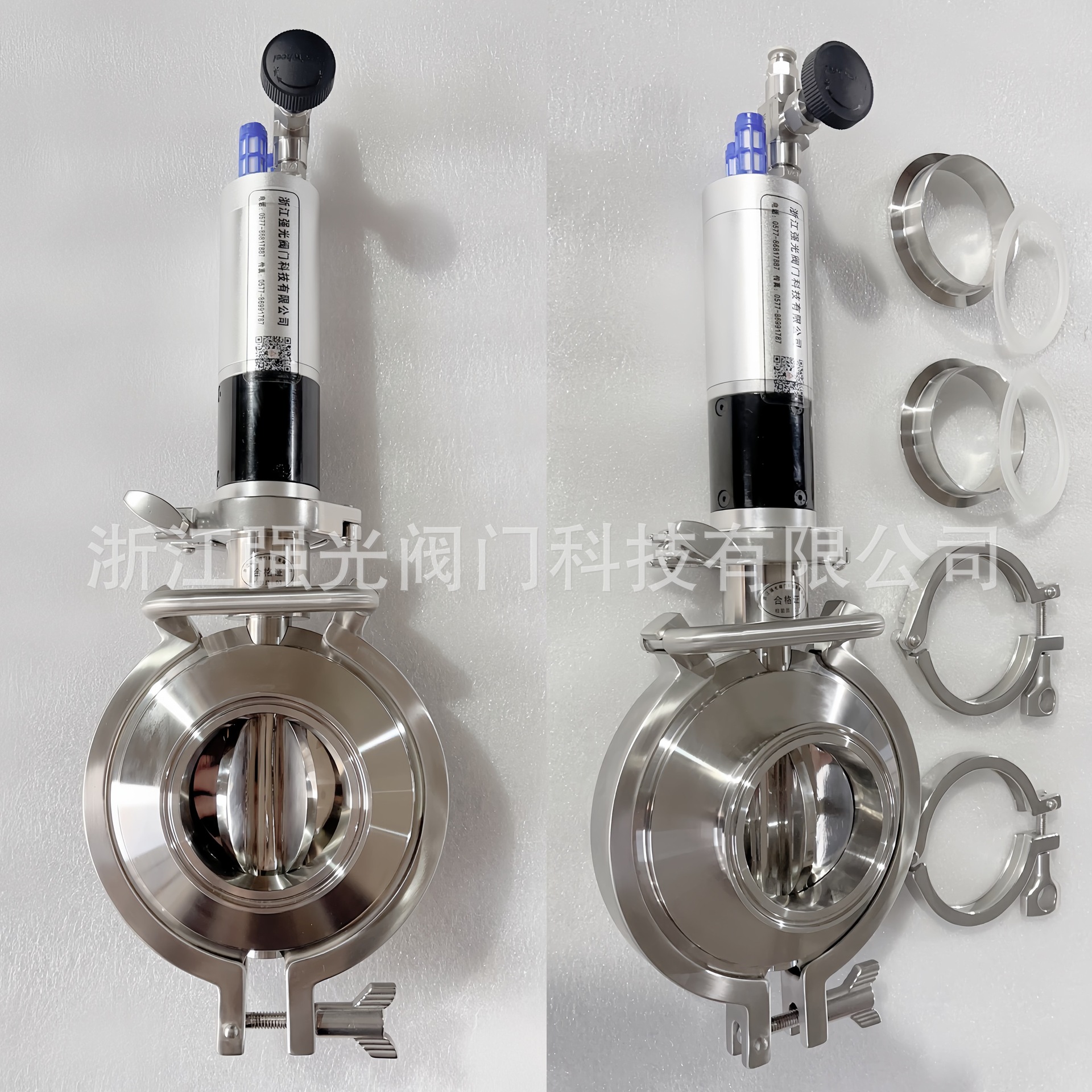 卫生级气动马达360度旋转，六瓣蝶阀，多瓣蝶阀，六瓣阀，多瓣阀