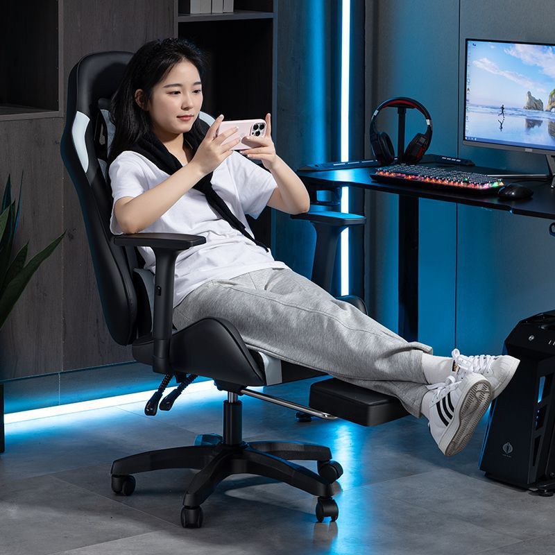 E-Sports Chair, Home Computer Chair, Reclining and Adjustable Office Chair, Dormitory Ergonomic Chair for Long Sitting
