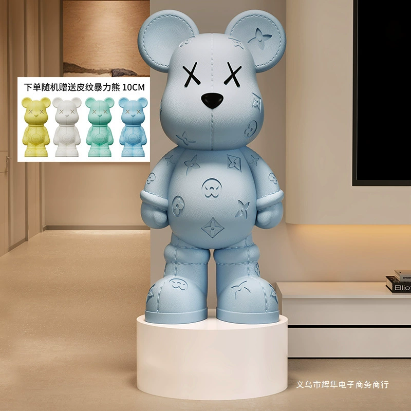 Новые украшения для дома, легкая роскошь, напольная копилка в виде агрессивного медведя, шкаф для телевизора в гостиной рядом с подарком на новоселье.