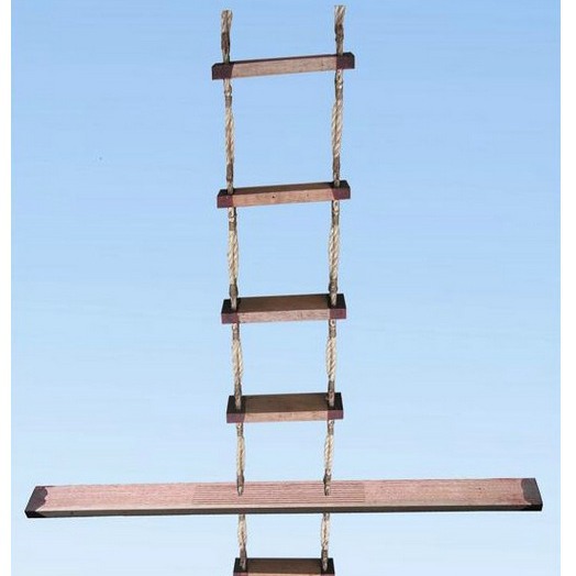 船用绳梯登乘软梯上下逃生绳梯子水域救生车梯子装备攀爬绳梯