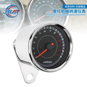 Cross-border hot sale motorcycle mechanical meter tachometer 12v Universal modified mechanical speed meter LED retro meter
