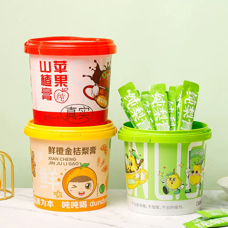 枇杷秋梨膏山楂六物膏鲜橙金桔梨膏益生元西梅梨膏儿童苹果山楂膏