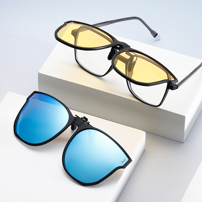 Sunglasses clamp Male driving special sunglasses polarized lens clip…