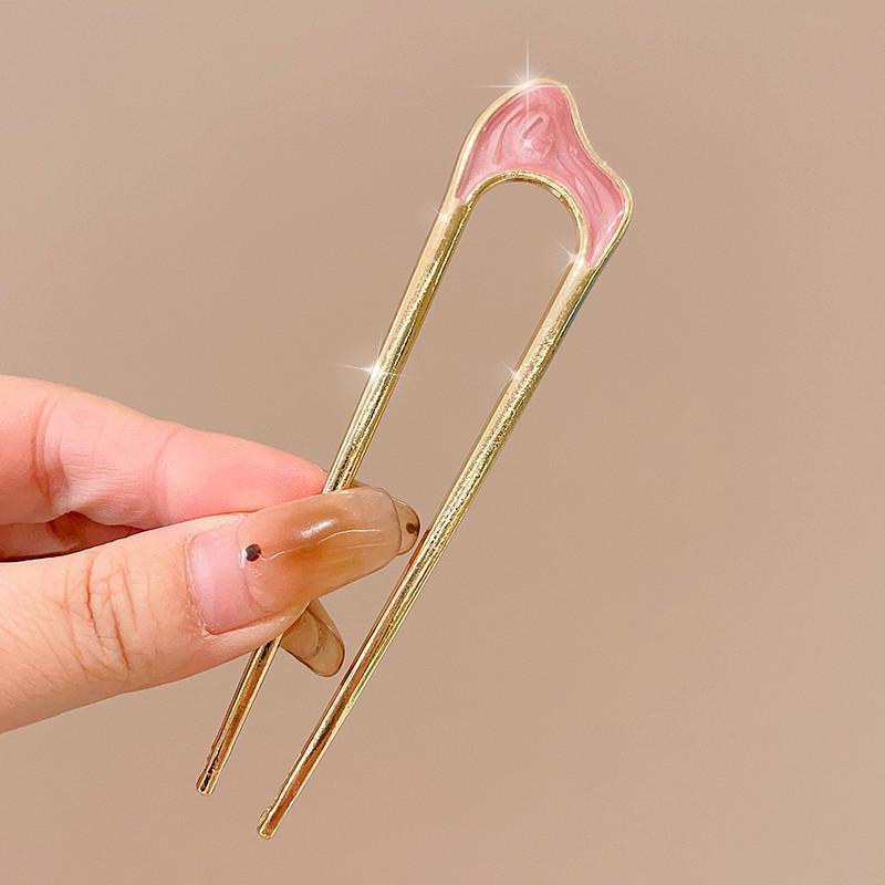 Horquilla en forma de U de alta calidad para mujer, horquilla para el cabello de todo fósforo diaria, horquilla para el cabello de la moda coreana, tocado, accesorios para el cabello con peine