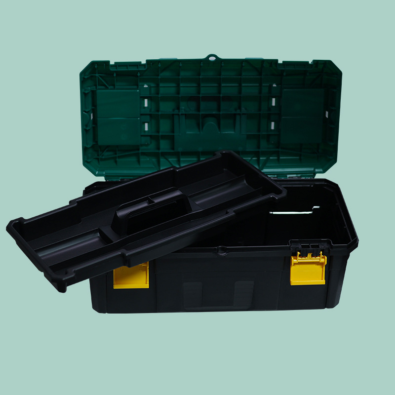 Caja de herramientas de hardware al por mayor caja de almacenamiento multifuncional caja vacía del hogar conjunto completo bolsa de herramientas de plástico grande