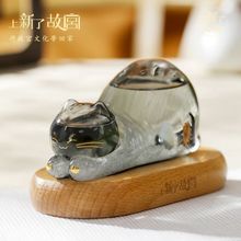 上新了故宫御猫天气瓶预报风暴摆件文创小夜灯女友毕业生日礼物
