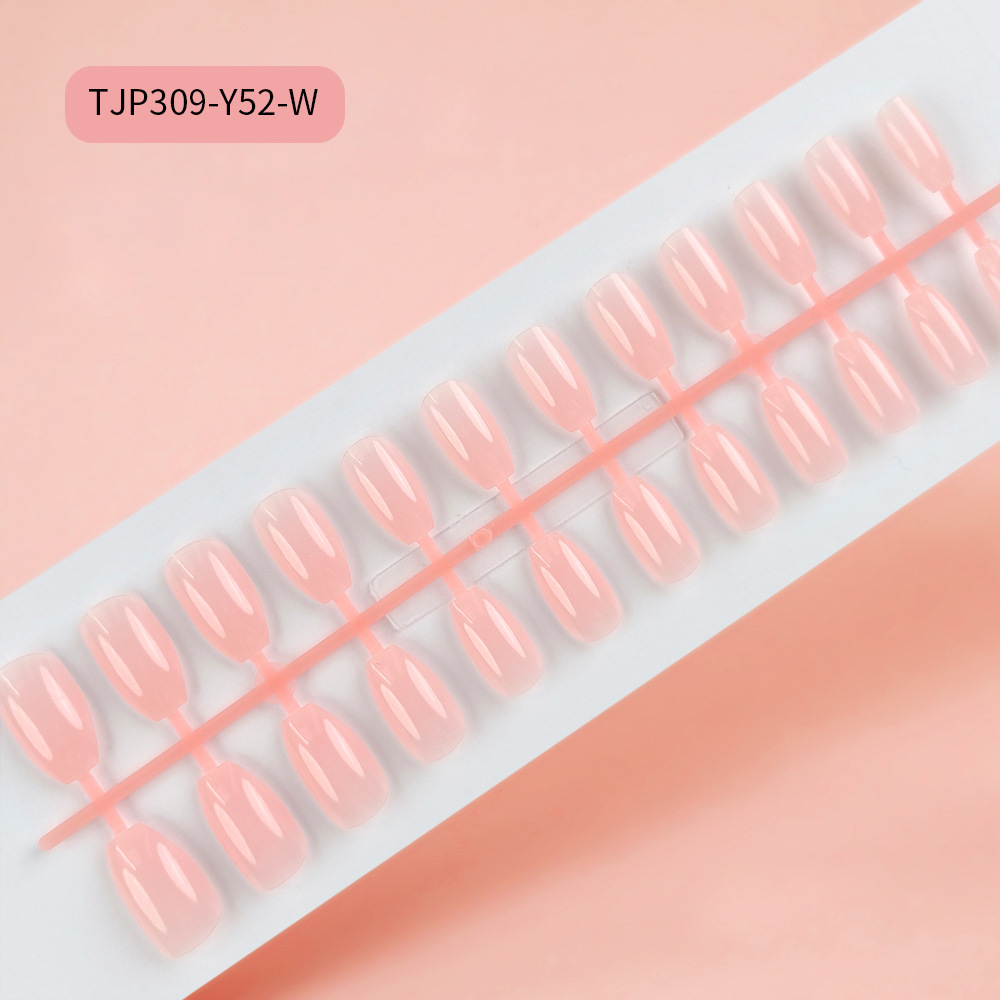 Parche de uñas postizas trapezoidales de ballet largo sin aceite