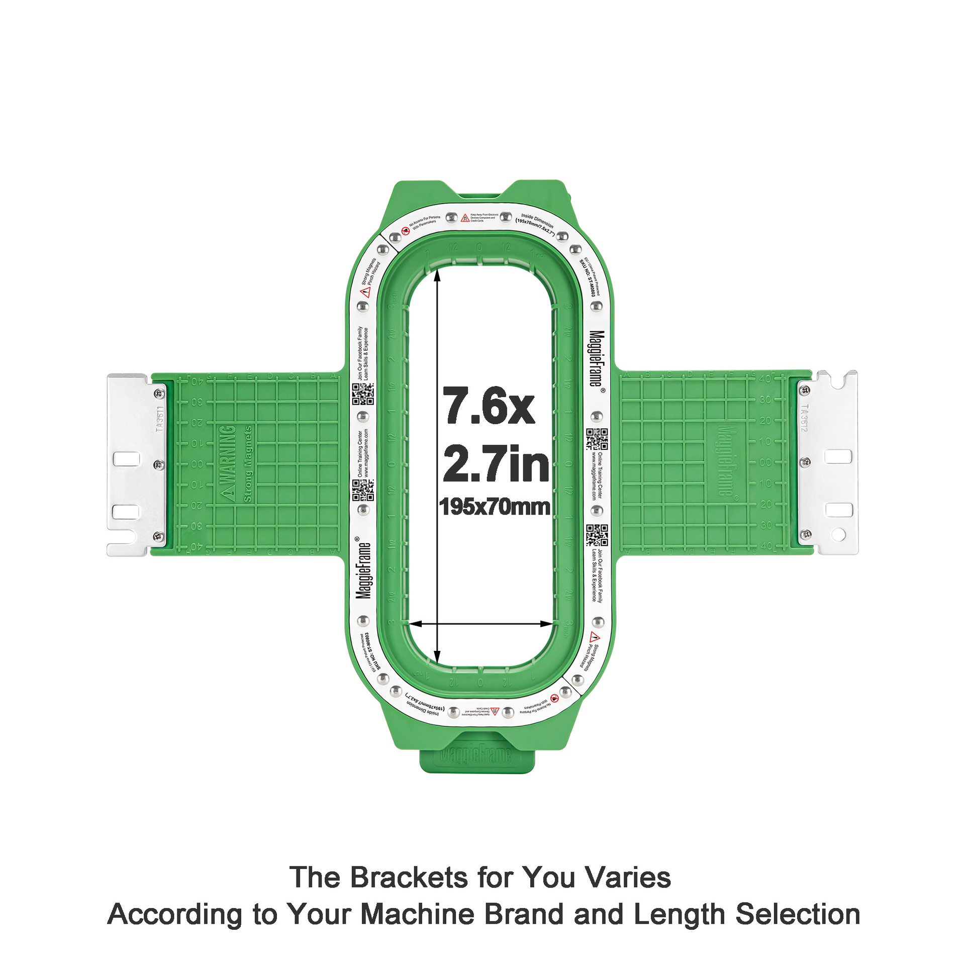 195×70 mm/7.6×2.7 inch