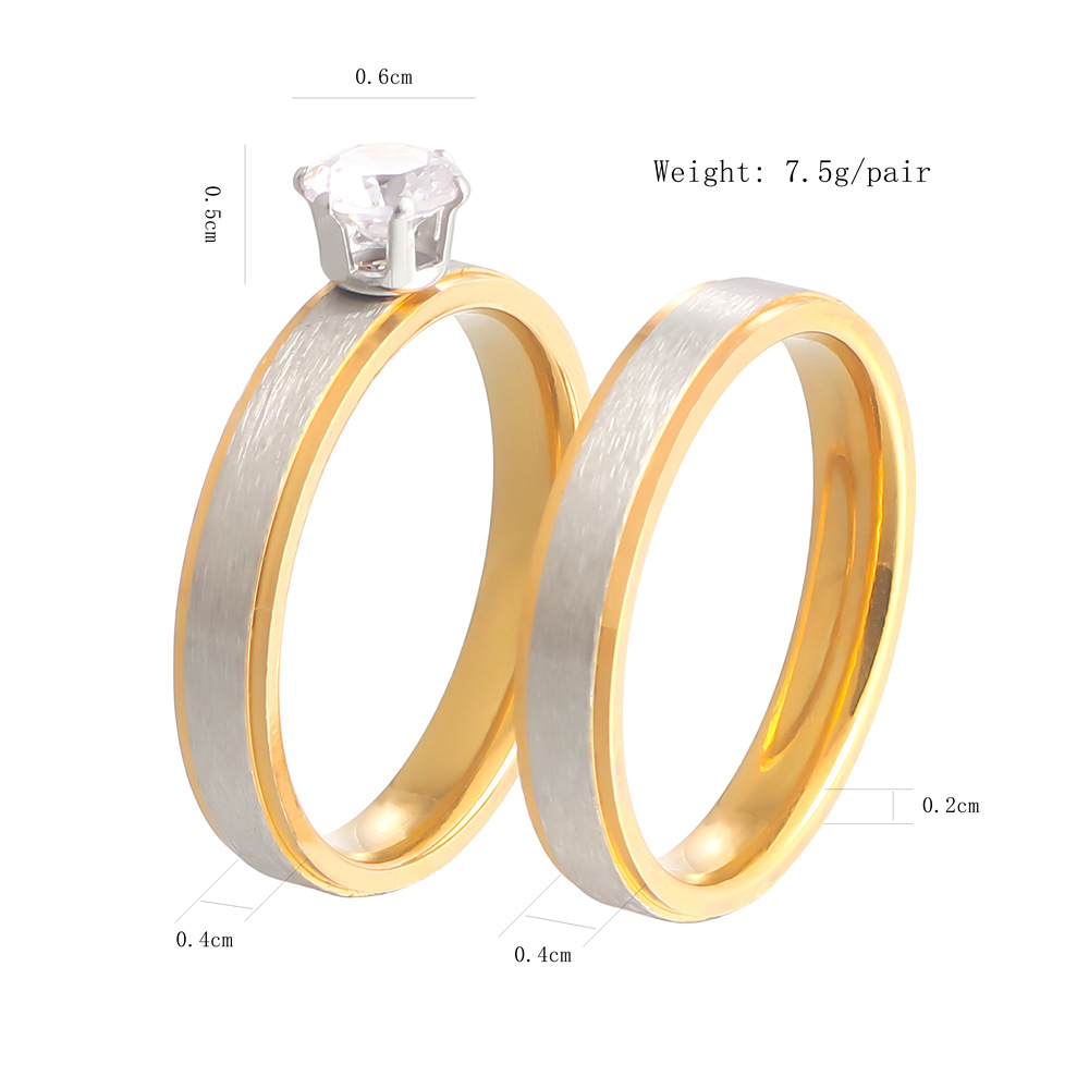 fashionable accessory stainless steel with zircon