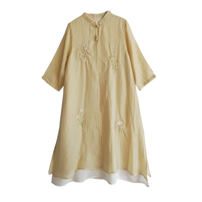 New Dress Collection~9738 Tencel Han Dynasty 9529 Yarn-Dyed Linen