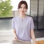 短袖亲肤妈妈宽松t恤衫