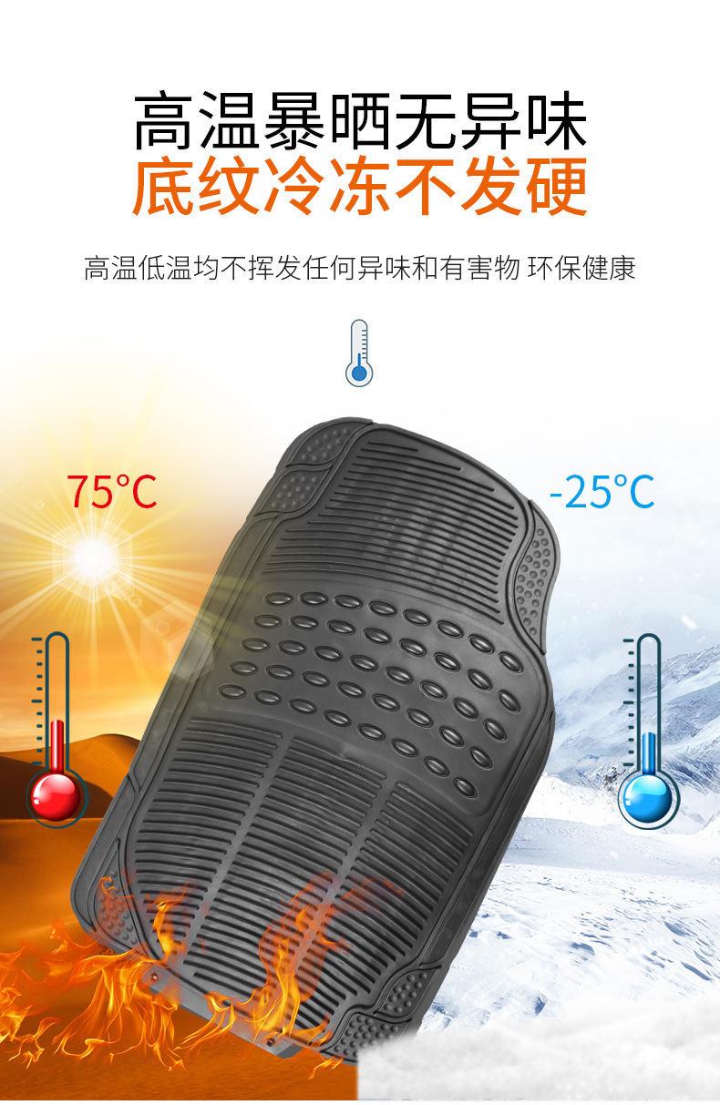 Cross-Border Popular Tpe Universal Car Floor Mats for All Models, Wear-Resistant, Dirt-Resistant, Non-Slip Floor Mats for Europe, America, and Southeast Asia