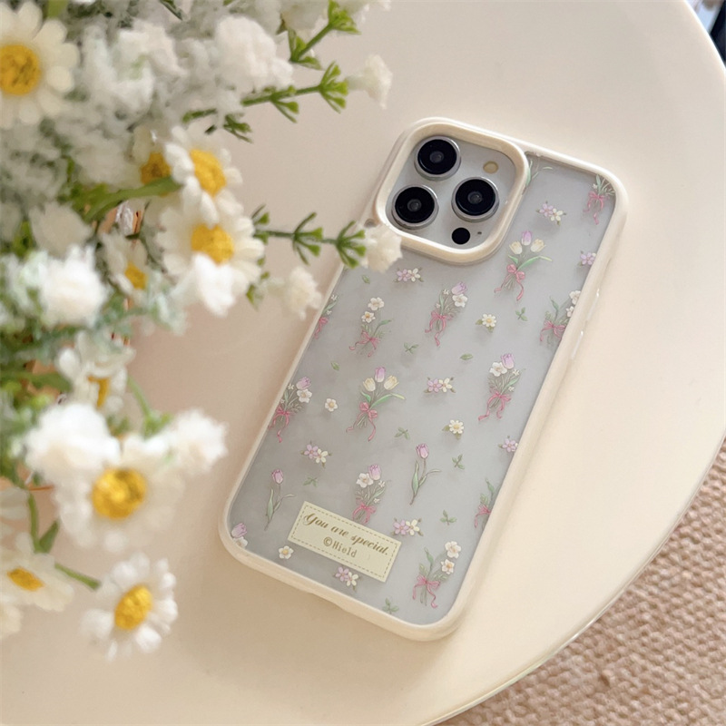 Custodia Daisy Tulip Bouquet 17/12 per iPhone 13/14 MAX, 15/16 PRO_voghion.com