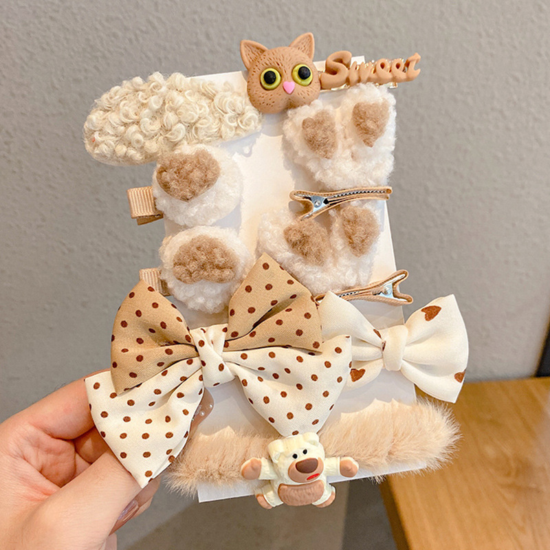 Peel de peluche para niños BB clip clip de peluche clip lateral para niñas lindas niñas toque de pelo para bebés