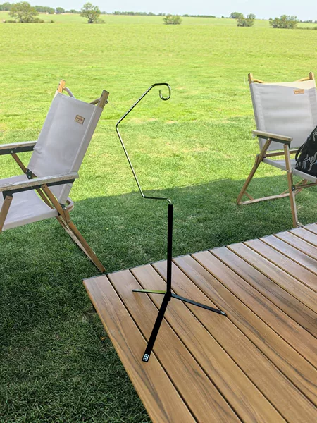 Outdoor Camping Light Stand Tripod Portable Metal Hanging Light Stand Camping Tent Light Stand Camping Hook