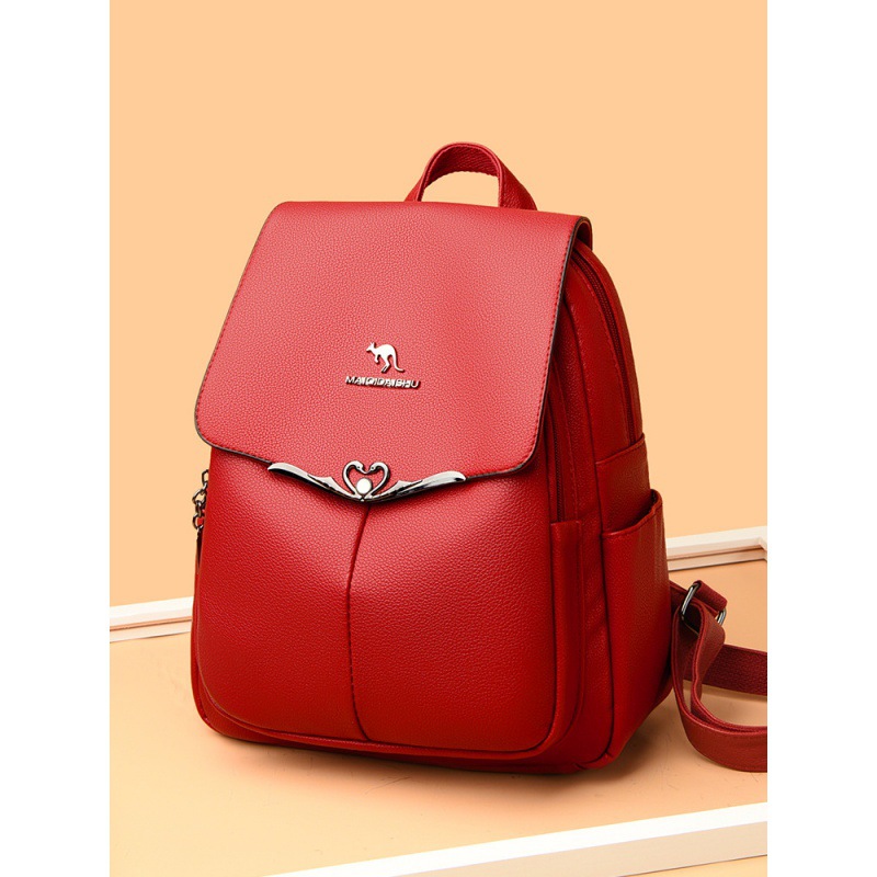 2024 nuevo estilo de gran capacidad textura mochila para mujer cuero suave multiusos bolso de mediana edad madre portátil al por mayor