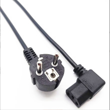 廠家直銷歐式電源插頭電纜直插C19品字尾定制彎頭