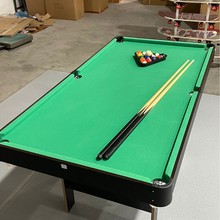 1.6米桌球台室内儿童球案子小型标准型美式黑八成人台家用台球桌