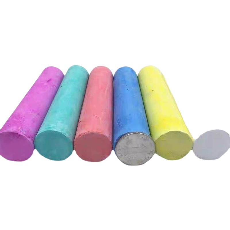 Большой Белый Грубый Мел Цвет Пыль-свободный тротуар Толстые Тире Точка Дерево Стальная Труба Маркер Доска Мел