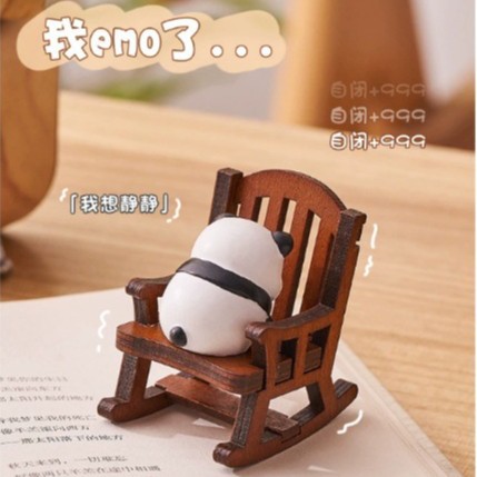 Cute Healing and Decompression Red Panda Ornaments Office Desktop Decoration Girls' Workstation Emotional Cultural and Creative Birthday Gifts