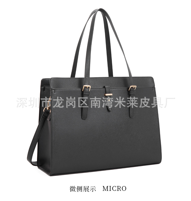Lagerbestand Damen-Handtasche für 15,6 Zoll Notebook Einschulter Schrägtasche großer Beutel Business Pendler Guangzhou Großhandel