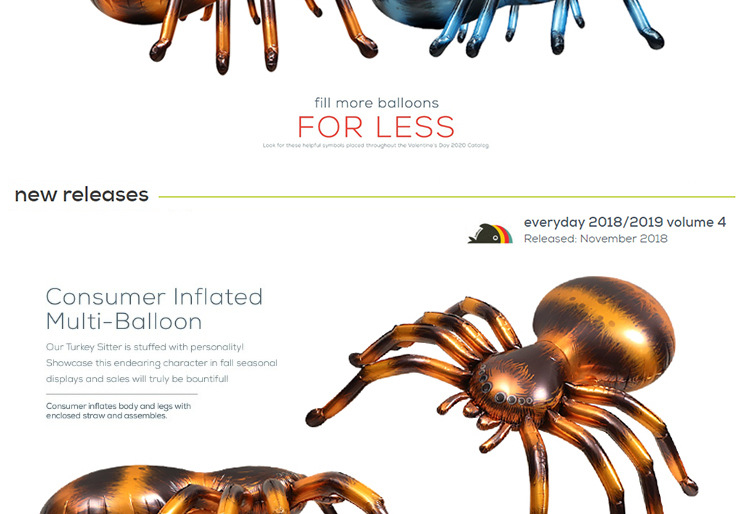 Halloween decoration party layout props toy balloon 4D three dimensional standing giant spider cartoon horror balloon_voghion.com