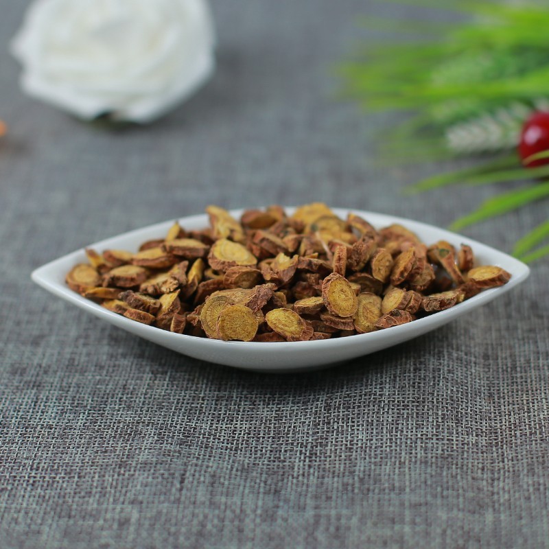 Dried Scutellaria Root Huang Qin 500g Cut Chinese Herb for Decoction and Tea specifications
