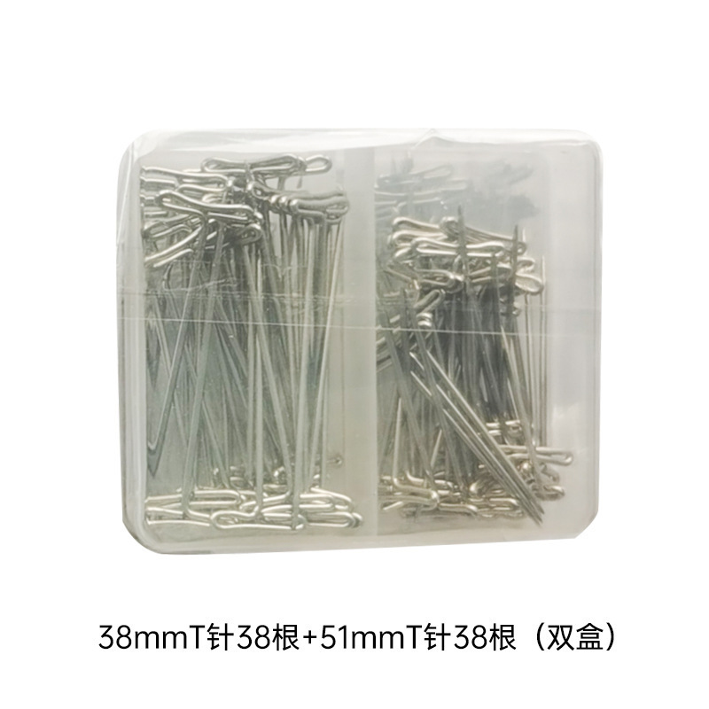 Ventas directas de fábrica Aguja en T de acero inoxidable Aguja C Aguja de ojo grande Aguja en T de cuero Cabeza plana Aguja de 9 caracteres Peluca Aguja de extensión de cabello Aguja curva