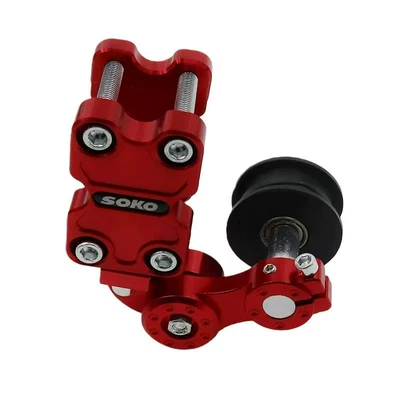 Motorcycle Modification Parts Chain Adjuster Automatic Chain Tensioner Motorcycle Tensioner (Motosiklet ləvazimatları və aksesuarları) - red