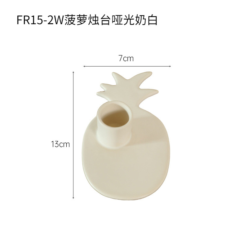 Adornos de candelabros de cerámica minimalista moderno transfronterizo, candelabros creativos para el hogar, artesanías de escritorio, adornos al por mayor