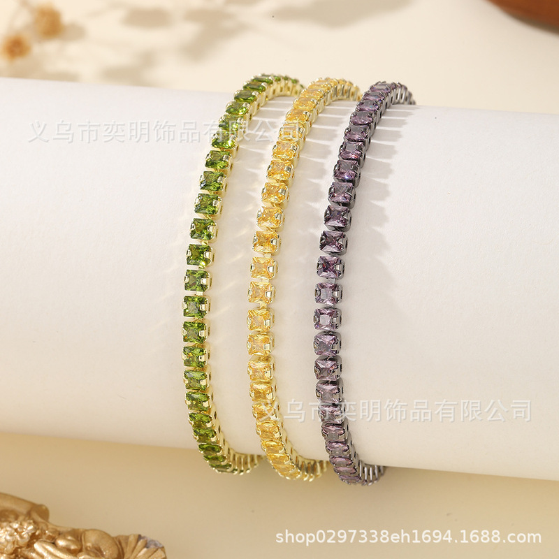 Square Zircon Bracelet for Women, Minimalist Style, Trendy Influencer Aesthetic, Suitable for Students, Best Friends, and Couples, Unique Design Square Zircon Bracelet for Women, Minimalist Style, Trendy Influencer Aesthetic, Suitable for Students, Best Friends, and Couples, Unique Design