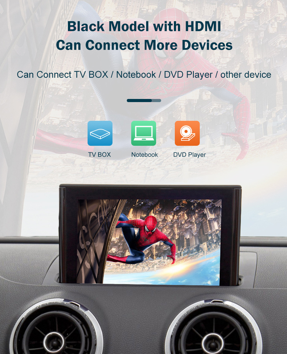 Lutuo car machine interconnection wireless CarPlay applies to Audi A3 2013-2018 decoder module