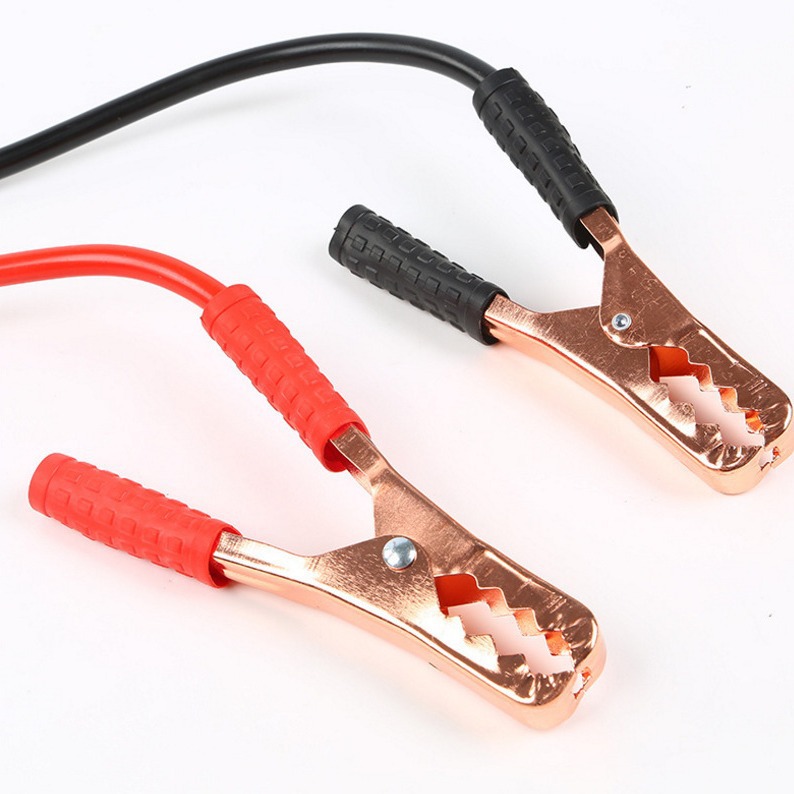 Línea de conexión de coche línea de fuego eléctrico clip de cobre puro línea de enlace de la batería negrita 500A línea de fuego línea de punto de conexión de emergencia del coche