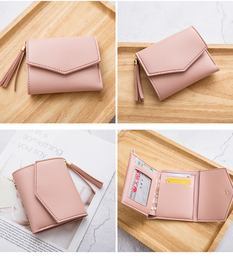Women's Solid Color Pu Leather Flip Cover Wallets display picture 6