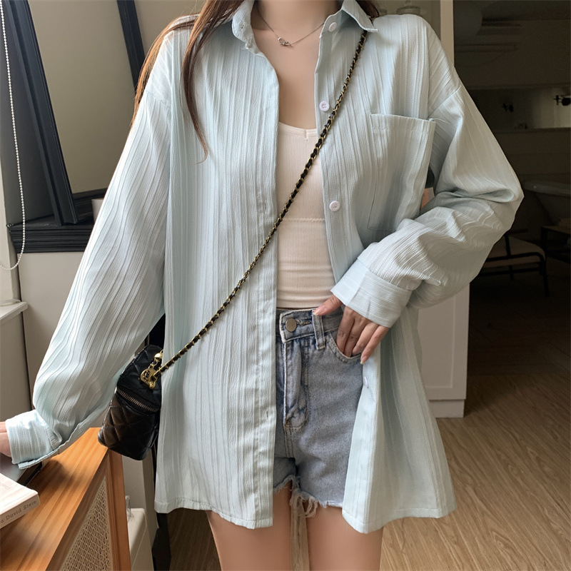 フランス式の筋肉感の日焼け止めのシャツの女性の春夏のデザイン感は小さいです。|undefined