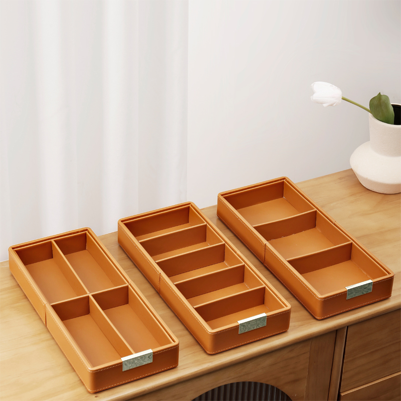 [New Jewelry] Stainless Steel No-Installation Organizer for Entryway Desktop with Compartments for Watches, Glasses, and Keys